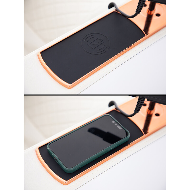 Masážne elektrické kreslo Prestige 3D MASSAGER s ionizátorom vzduchu, biele (Používaný kus)