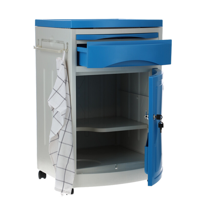 Nočný stolík MEDIK plast, modrý (Zánovný kus)