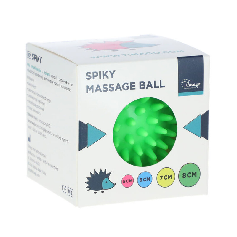 Masážny ježko, zelený 8 cm