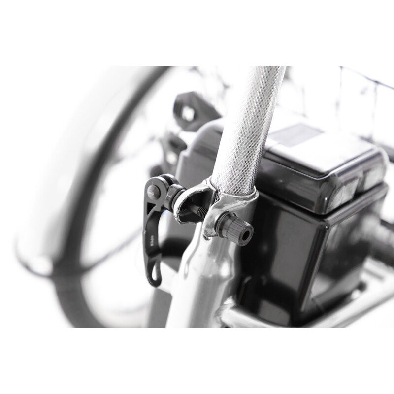 Trojkolesový elektrický bicykel Tornádo ZTECH, strieborný