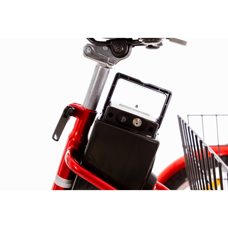 Trojkolesový elektrický bicykel Tornádo ZTECH, červený