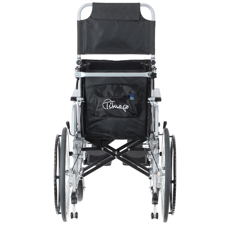 Polohovateľný invalidný vozík - VÝSTAVNÝ KUS, MIERNE ZNEČISTENÉ STÚPAČKY+OPIERKA