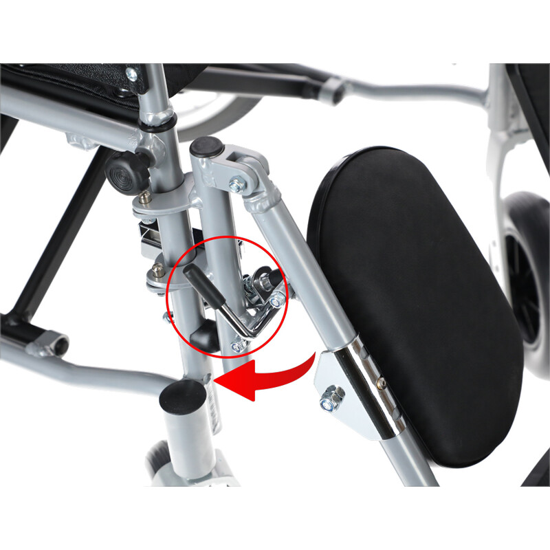 Polohovateľný invalidný vozík - VÝSTAVNÝ KUS, MIERNE ZNEČISTENÉ STÚPAČKY+OPIERKA