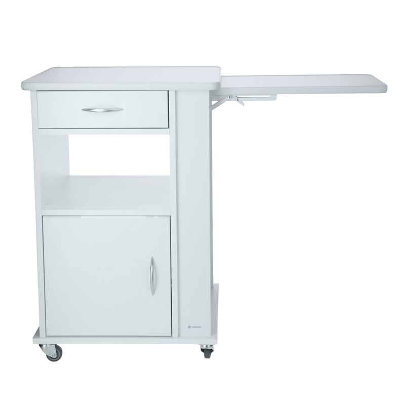 Nočný stolík UNIZDRAV, biely (Používaný kus)