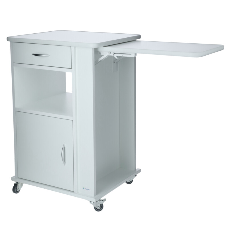 Nočný stolík UNIZDRAV, biely (Používaný kus)