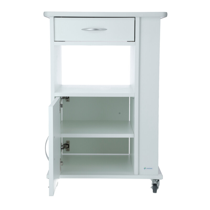 Nočný stolík UNIZDRAV, biely (Používaný kus)