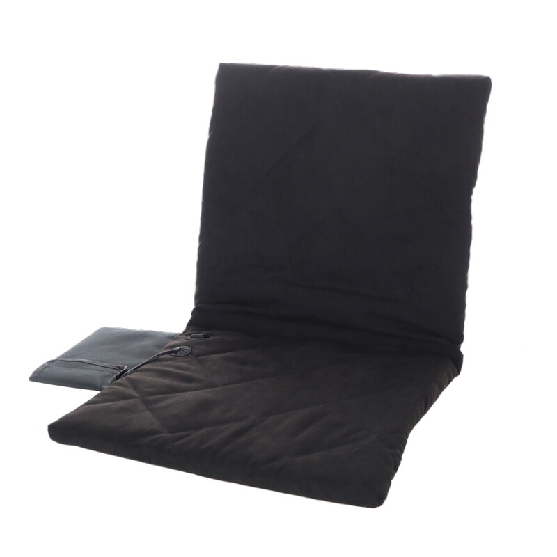 Prenosná vyhrievacia podložka s operadlom