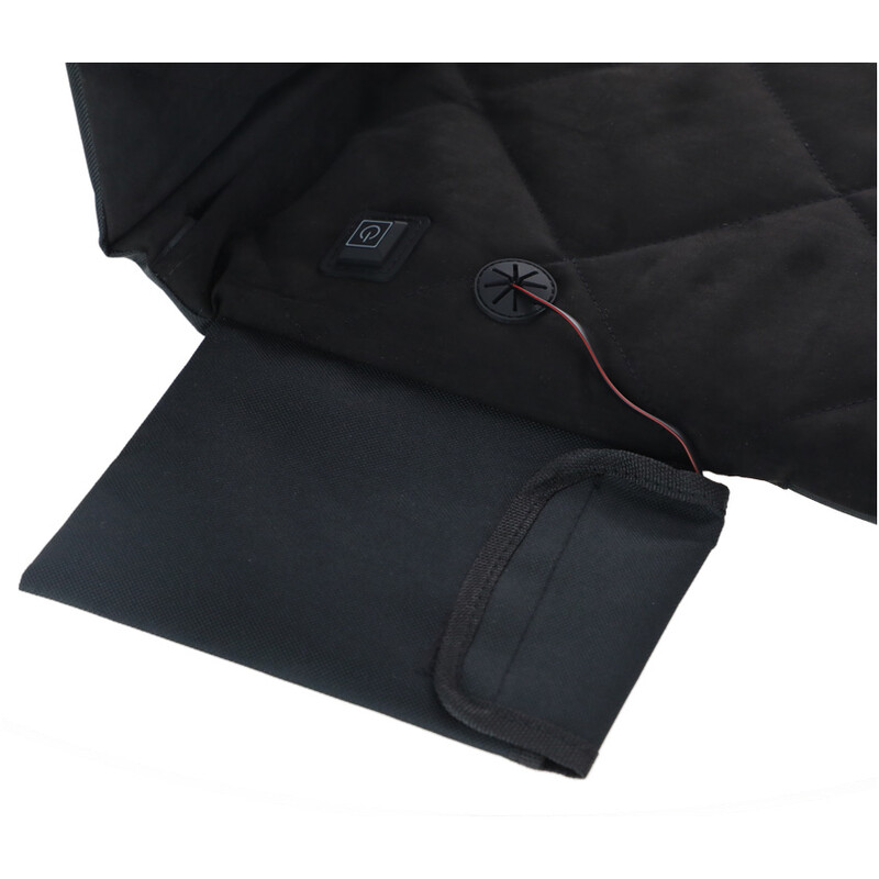 Prenosná vyhrievacia podložka s operadlom