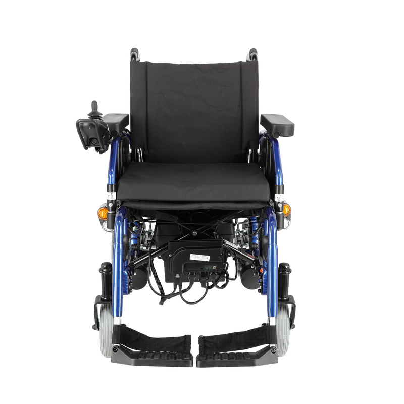 Elektrický invalidný vozík so svetlami, 46 cm - VÝSTAVNÝ KUS, ZNEČISTENÉ PNEUMATIKY/STÚPAČKY