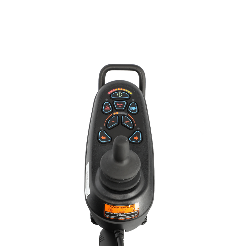 Elektrický invalidný vozík so svetlami, 46 cm - VÝSTAVNÝ KUS, ZNEČISTENÉ PNEUMATIKY/STÚPAČKY