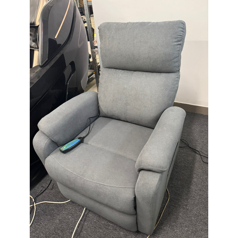 Relaxačné polohovacie kreslo COMFORT, antracitová látka - VÝSTAVNÝ KUS