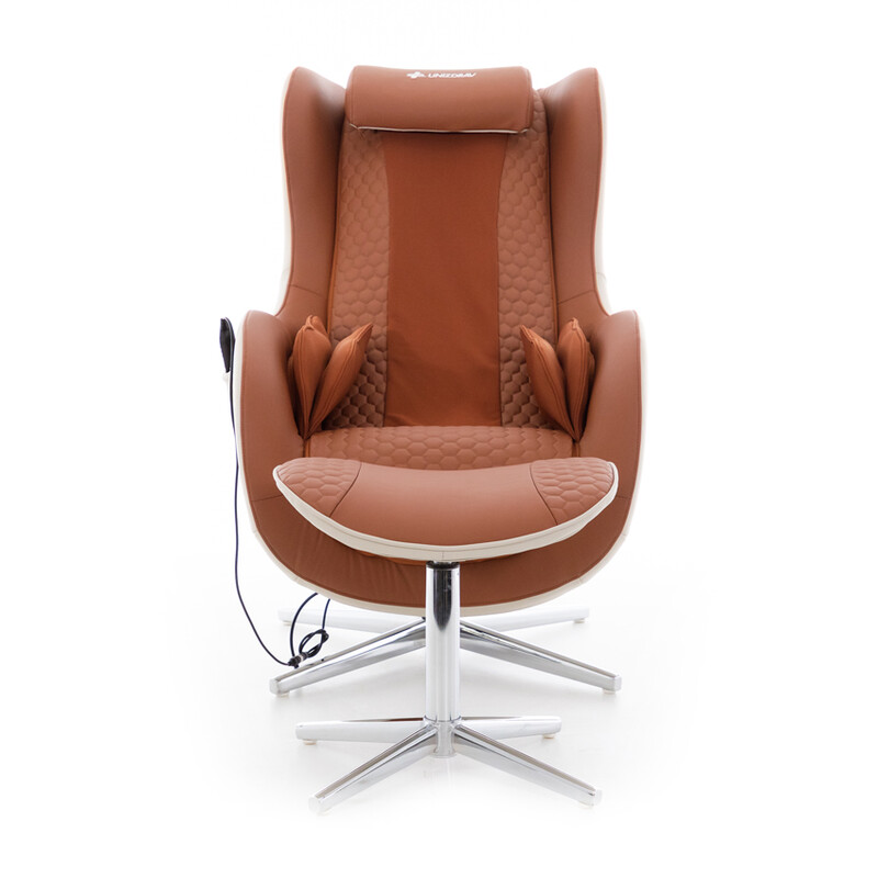 Elektrické masážne kreslo Zafír Relax, tehlové (Používaný kus)