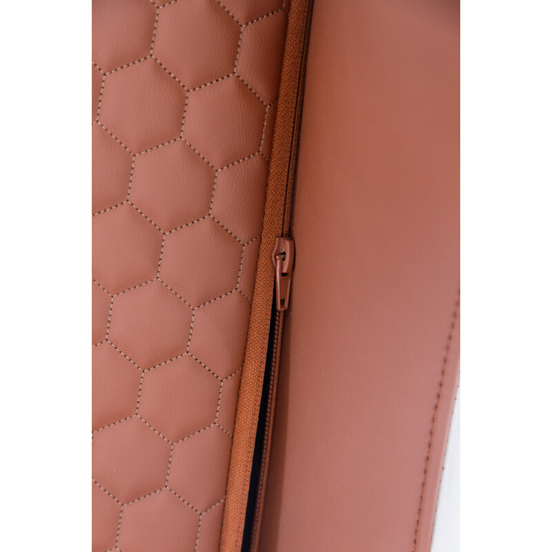 Elektrické masážne kreslo Zafír Relax, tehlové (Používaný kus)