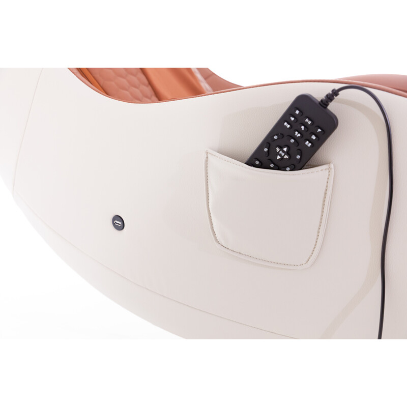 Elektrické masážne kreslo Zafír Relax, tehlové (Používaný kus)