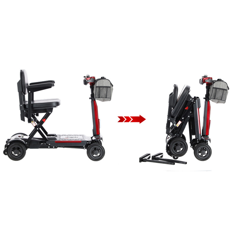 Skladací vozík COMPACT pre seniorov s lítiovou batériou (Použivaný kus)