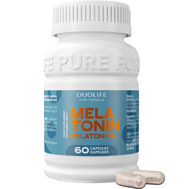 DUOLIFE Melatonin, 60 kapsúl