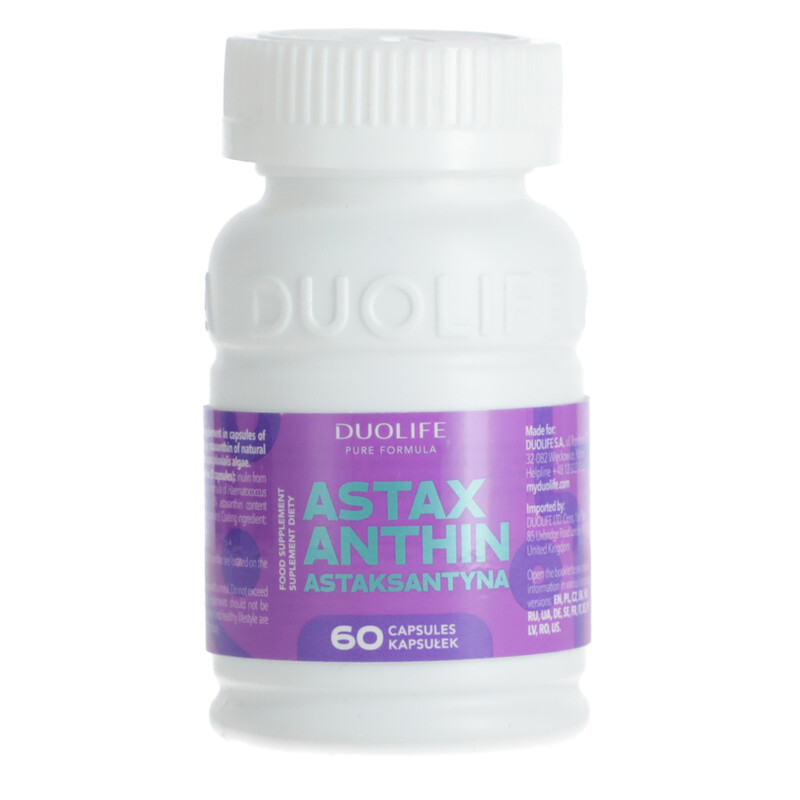 DUOLIFE Astaxanthin, 60 kapsúl