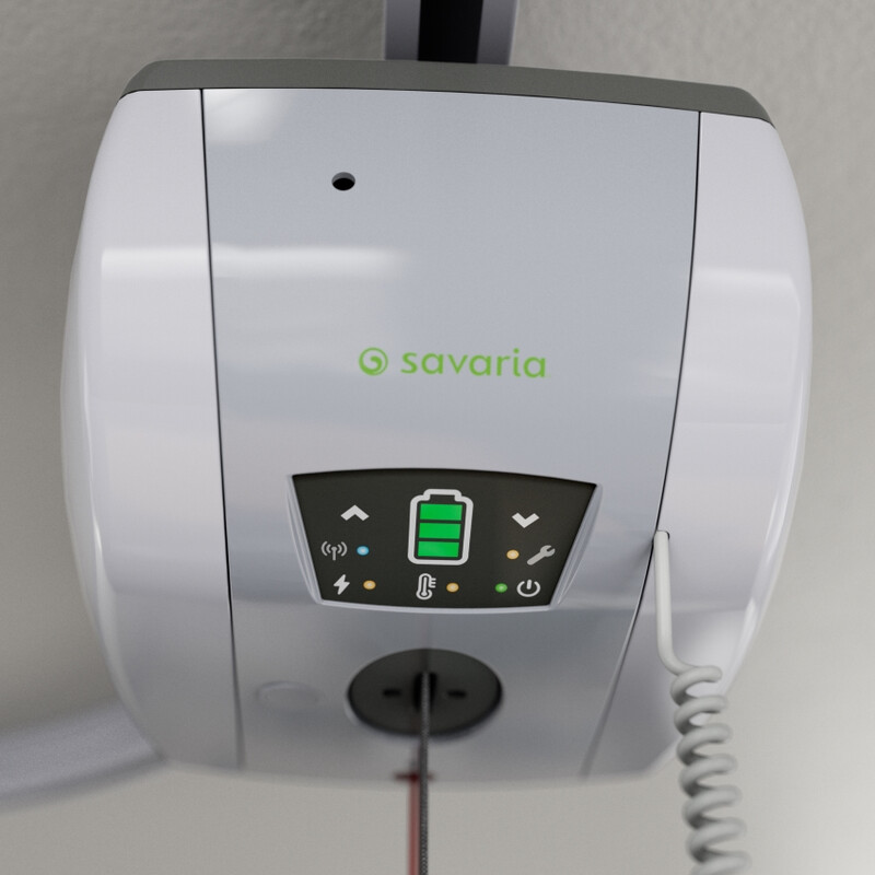 Stropný zdvihák model M s koľajnicovým systémom