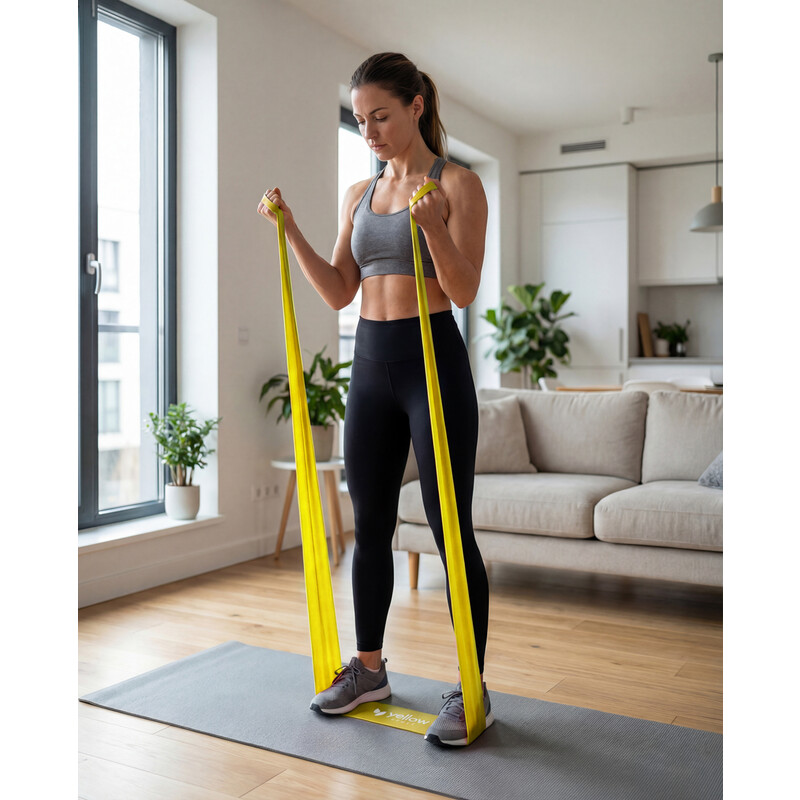 Posilňovacia guma na cvičenie, odpor 1 – 2 kg