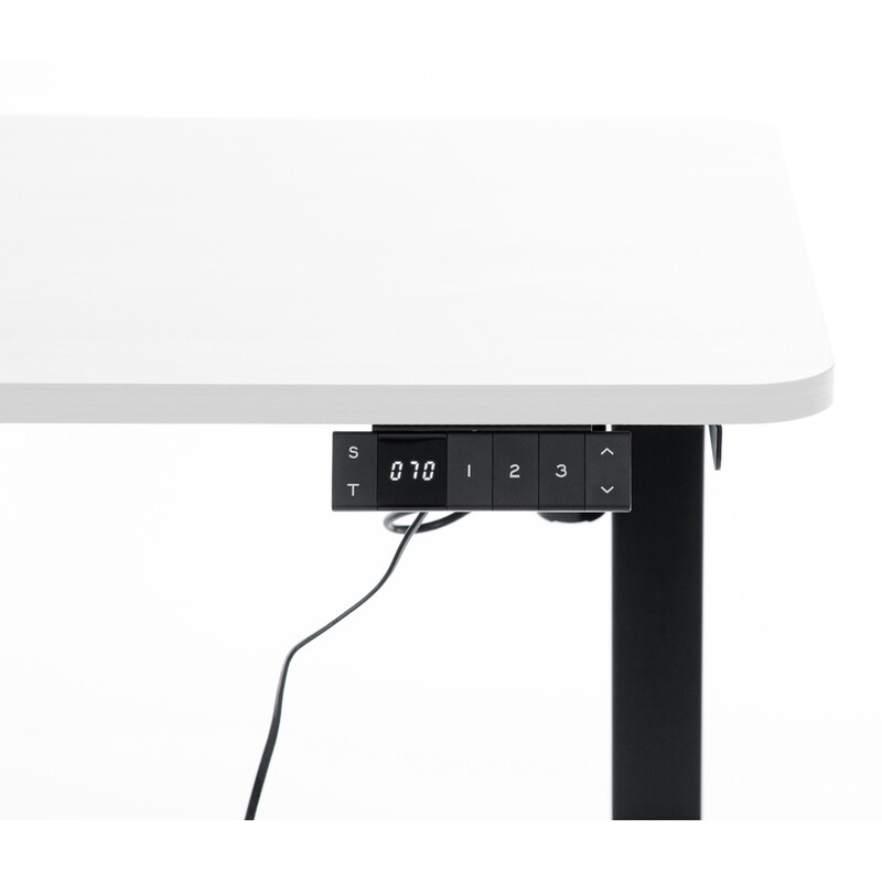 Výškovo nastaviteľný stôl UNIZDRAV 120x60 cm, biely