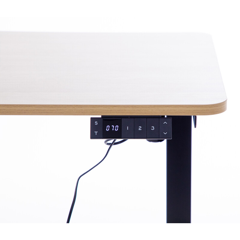 Výškovo nastaviteľný stôl UNIZDRAV 120x60 cm, hnedý dub