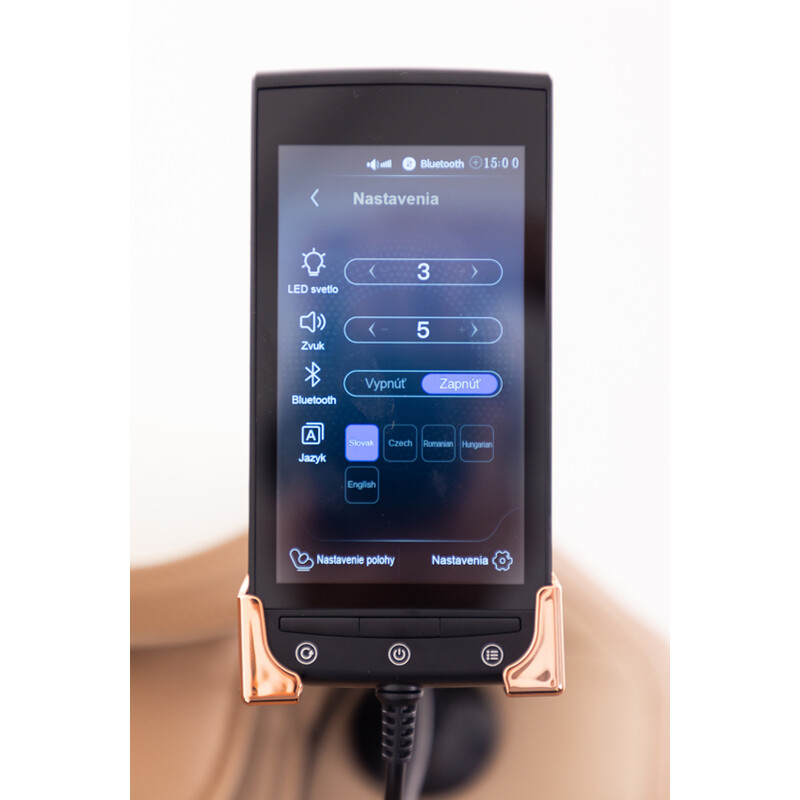 Masážne elektrické kreslo RelaxPro 3D MASSAGER, bielo-hnedé (Používaný kus)