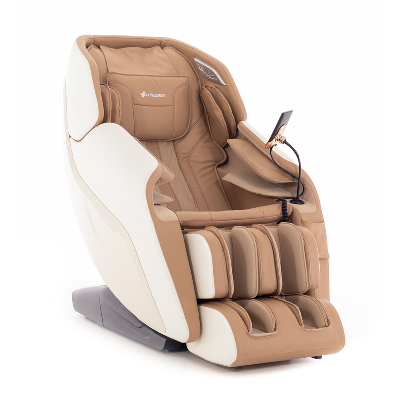 Masážne elektrické kreslo RelaxPro 3D MASSAGER, bielo-hnedé (Používaný kus)