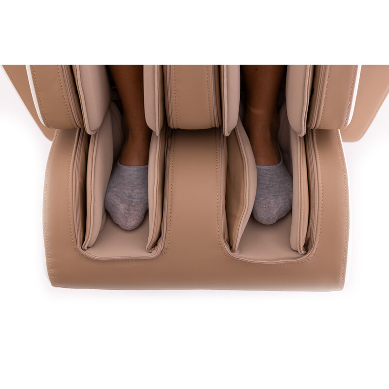 Masážne elektrické kreslo RelaxPro 3D MASSAGER, bielo-hnedé (Používaný kus)