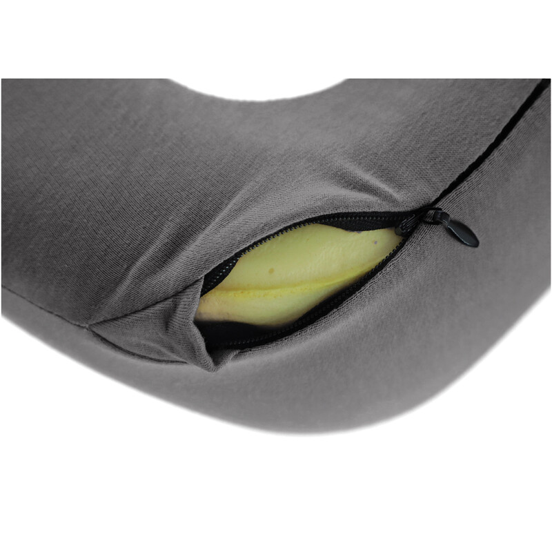 Cestovný ergonomický vankúš z pamäťovej peny, antracitový