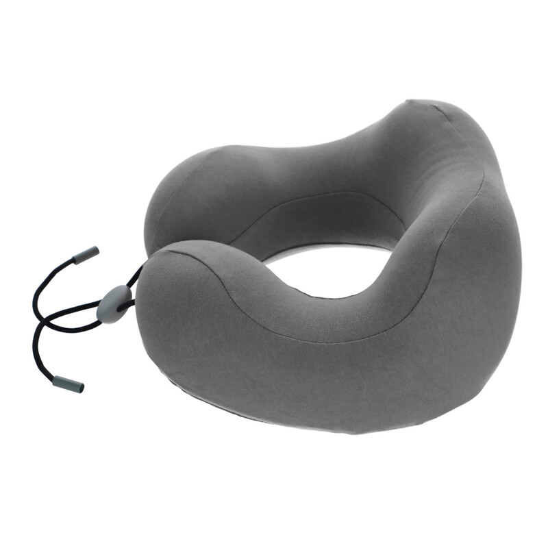 Cestovný ergonomický vankúš z pamäťovej peny, antracitový