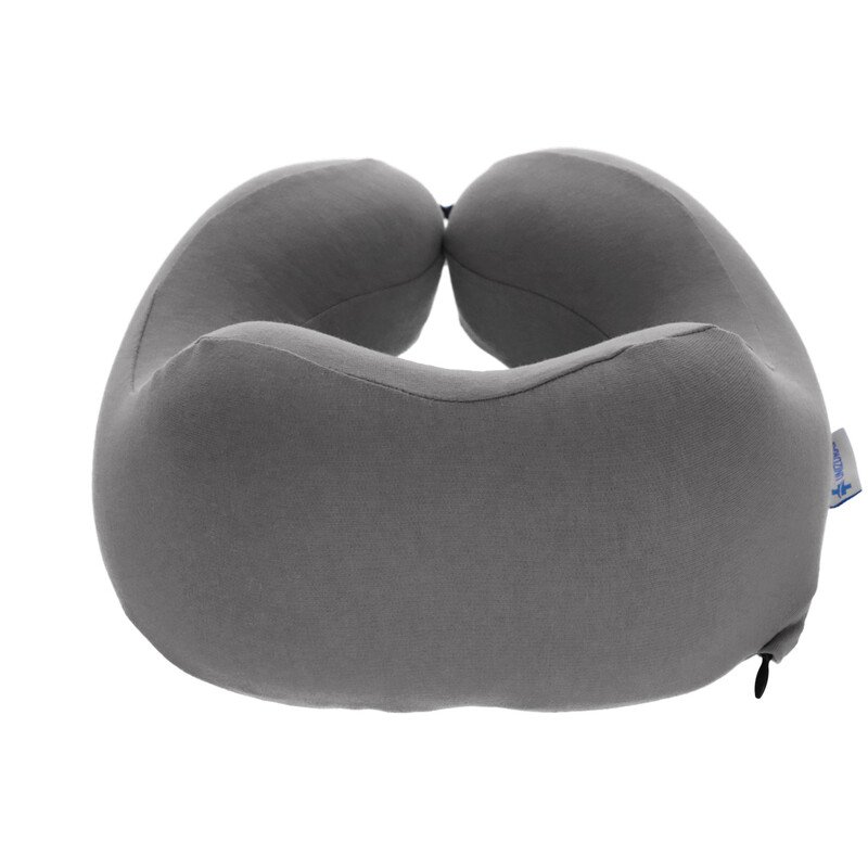 Cestovný ergonomický vankúš z pamäťovej peny, antracitový