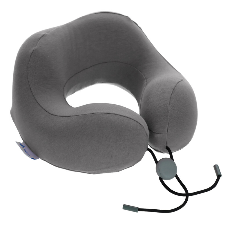 Cestovný ergonomický vankúš z pamäťovej peny, antracitový