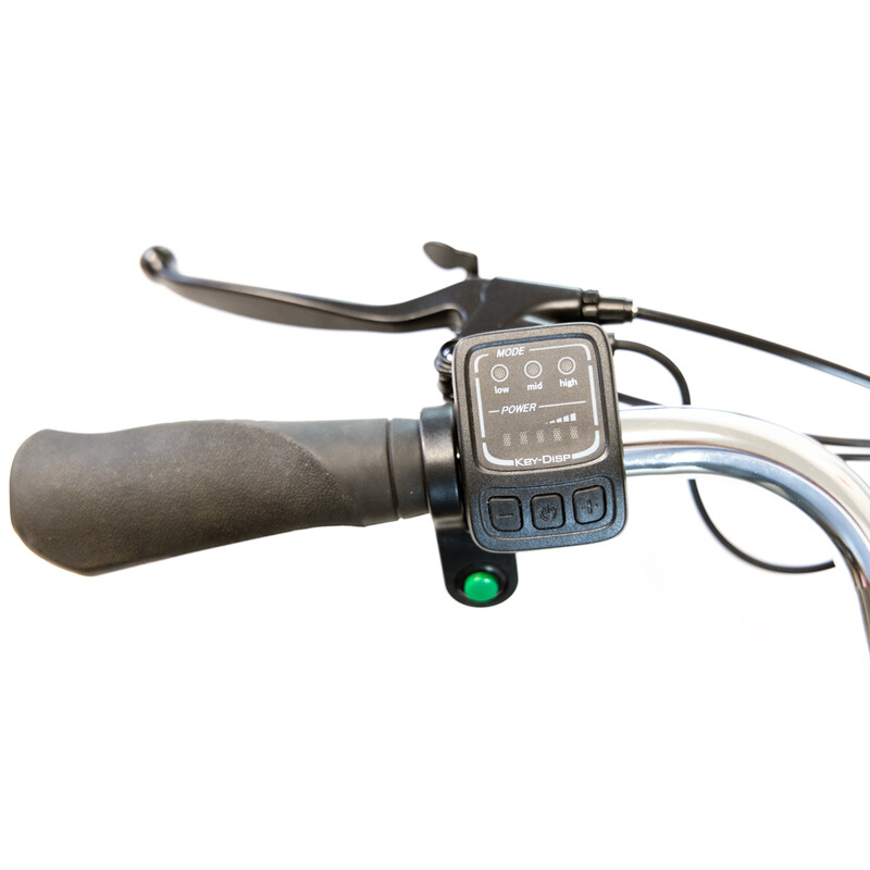 Trojkolesový elektrický bicykel Tornádo ZTECH, strieborný