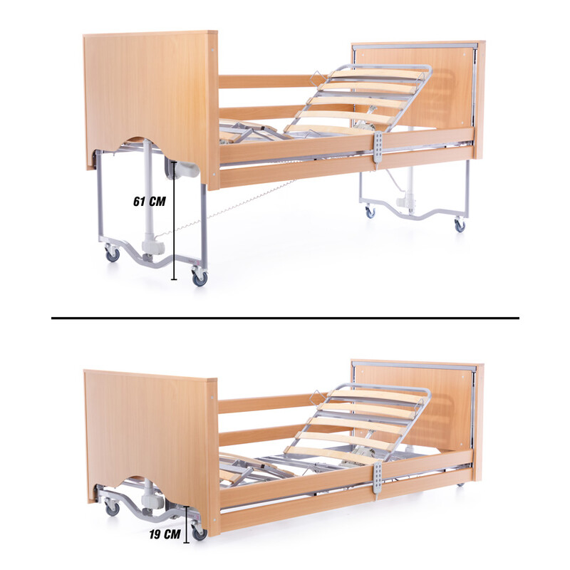 Elektrická polohovacia posteľ COMFORT LOW – s funkciou extra nízkeho polohovania (Používaný kus)