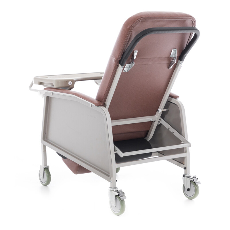 Kardiacke seniorské kreslo, tehlovohnedé (Rozbalený kus)