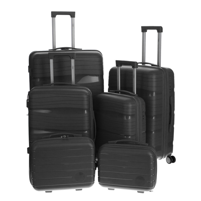 Cestovný kufor, 47 l, čierny (Dopredaj)