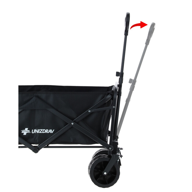 Skladací prepravný vozík UNIZDRAV s extra nosnosťou až 150 kg (Používaný kus)