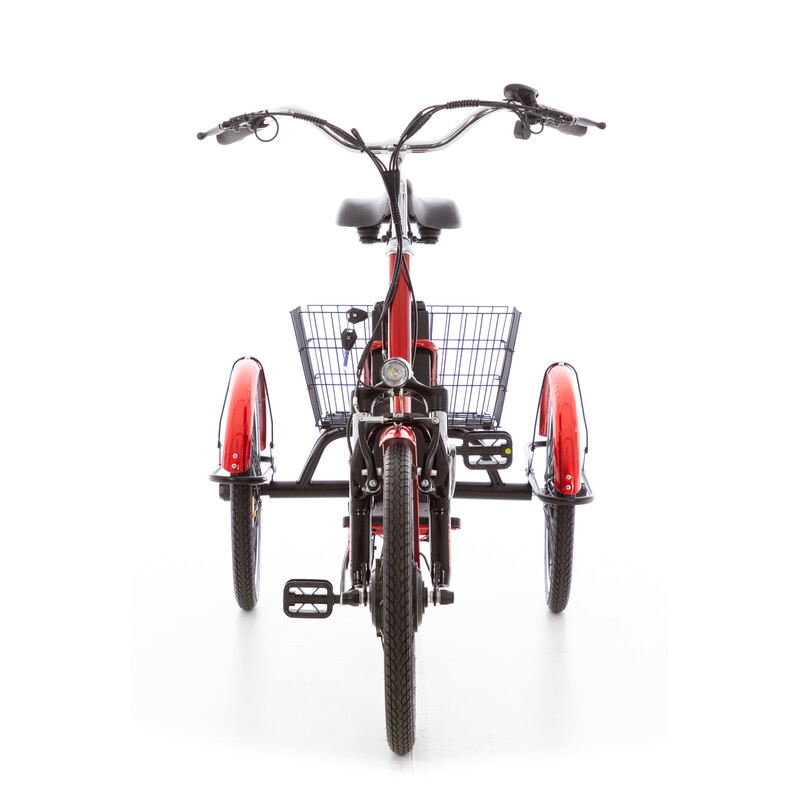 Trojkolesový elektrický bicykel Tornádo ZTECH, červený (Používaný kus)