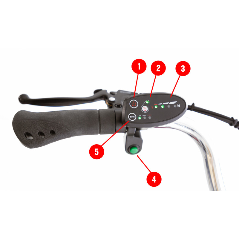 Trojkolesový elektrický bicykel Tornádo ZTECH, červený (Používaný kus)