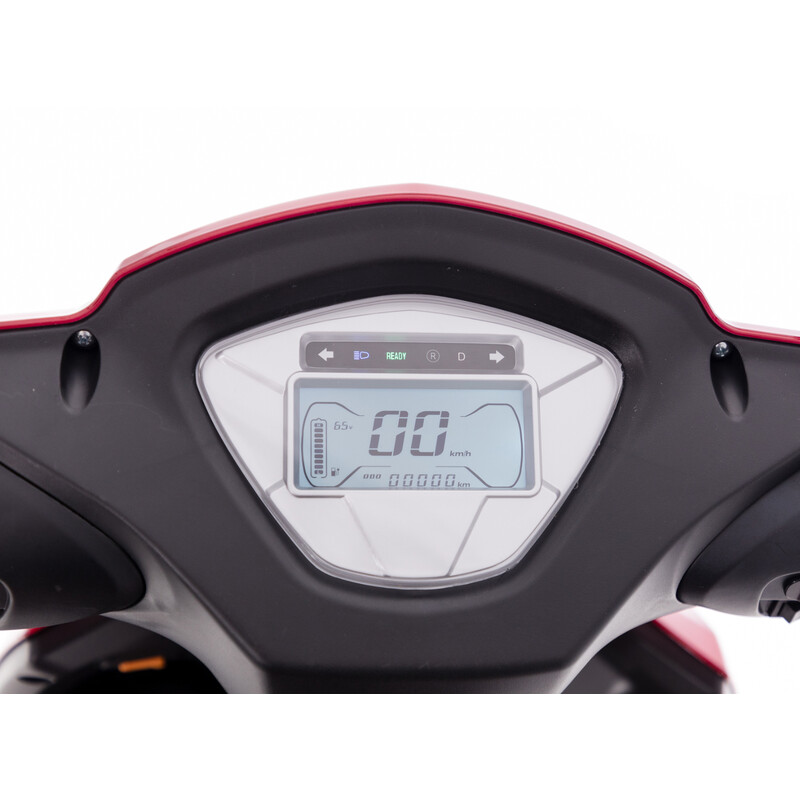 Elektrický trojkolesový skúter CHAMPION pre seniorov – výkonný 1000 W motor, červený (Používaný kus)