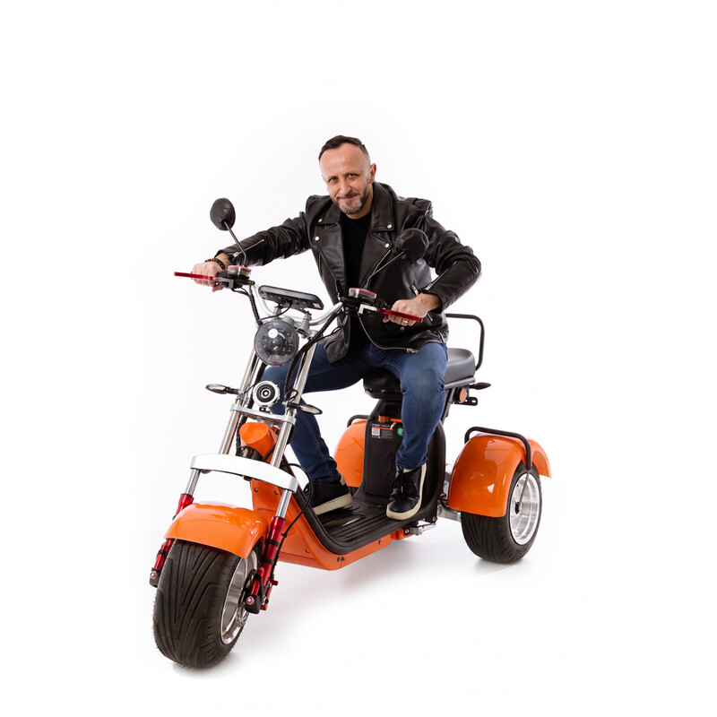 Elektrický Chopper UNIZDRAV EasyRide, oranžový
