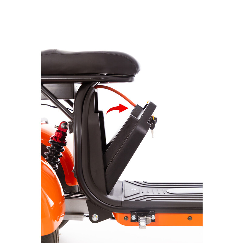 Elektrický Chopper UNIZDRAV EasyRide, oranžový