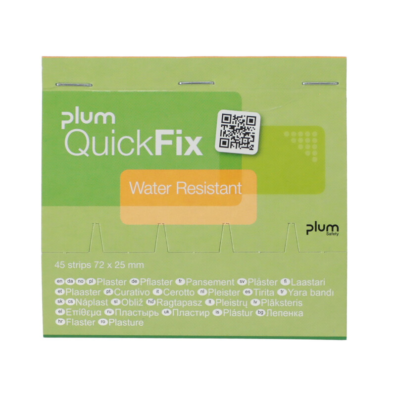 Plum QuickFix Vodoodolné náplasti, náhradná náplň do dávkovača, 45 ks