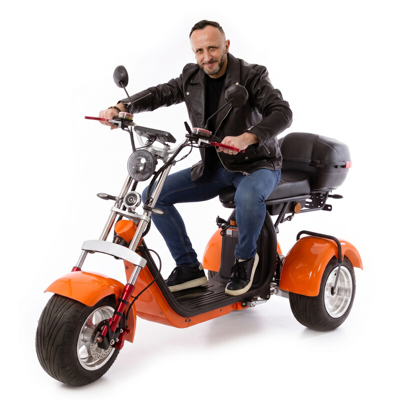 Elektrický Chopper UNIZDRAV EasyRide, oranžový