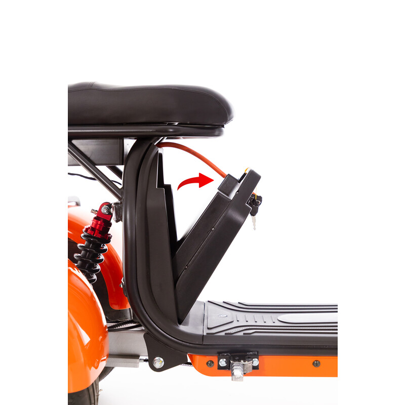 Elektrický Chopper UNIZDRAV EasyRide, oranžový