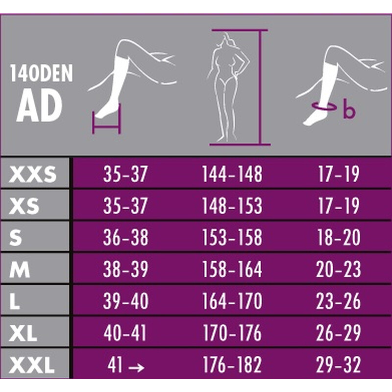 RELAX 140 DEN - lýtkove pančuchy