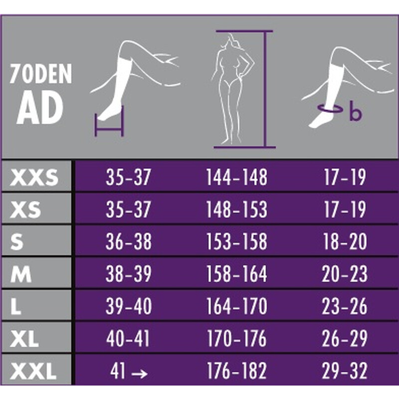 RELAX 70 DEN - podporné podkolienky